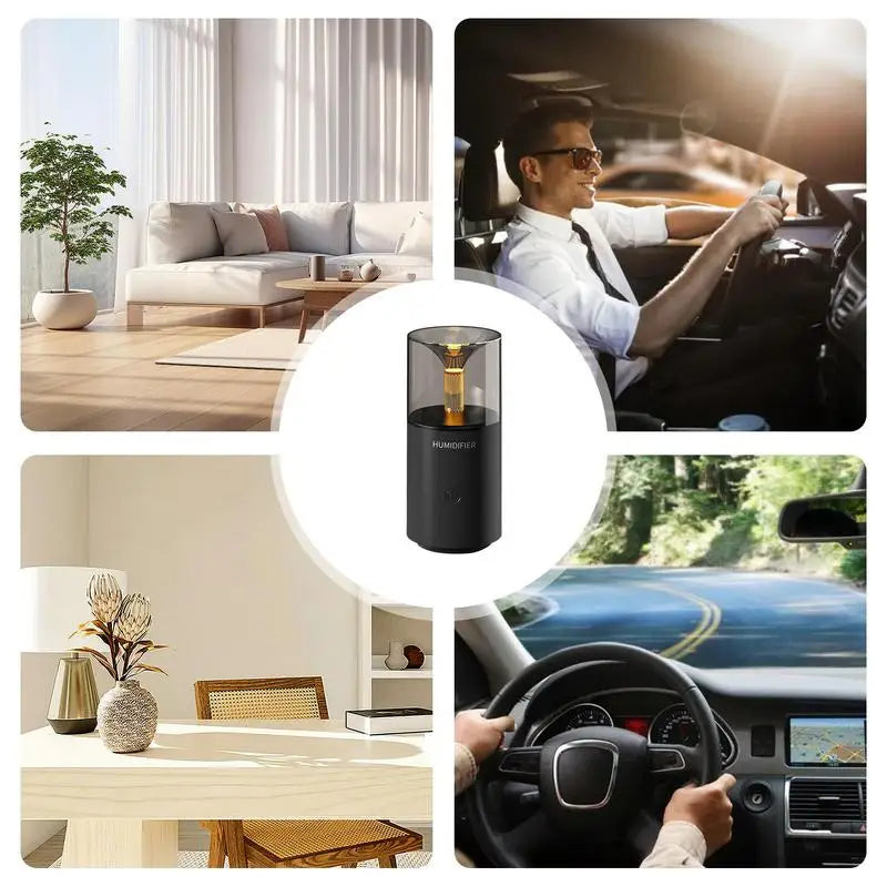 Mini Humidificador Y Difusor De Aromas Para Auto Y Oficina | Carga USB